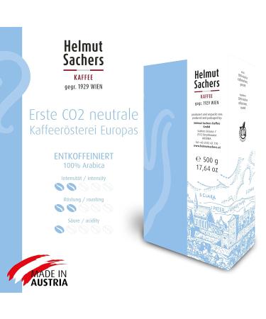 Buy Helmut Sachers Decaffeinated Coffee - 100% Arabica Intensity 2/5 6x500g Ground Coffee - International Shipping Available - Buy Online on GoSupps.com