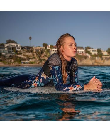 Seavenger Alpha 3mm Neoprene Fullsuit Wetsuit Dark Floral Women's Size 7 - Dive in Style with this Chic Wetsuit! - Buy Online on GoSupps.com