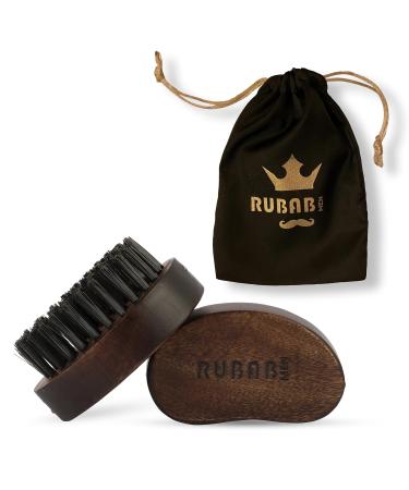RUBAB MEN Travel Friendly Nylon Bristle Beard Brush for Men (Pocket Size)