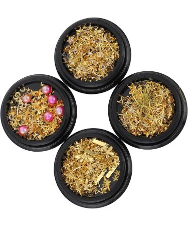 4 Boxes Nail Art Accessories Nail Supplies Gem Miss Metal - Buy Online on GoSupps.com