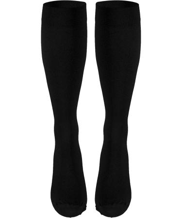 Truform Surgical Stockings 18 mmHg Compression - Knee High Closed Toe Black - Unisex Medium (1 Pair) | International Shipping - Buy Online on GoSupps.com
