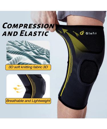 Buy Professional Knee Brace | Compression Sleeve with Patella Gel Pad & Stabilizers for Pain Relief - Medical Knee Support Bandage 2XL - Buy Online on GoSupps.com