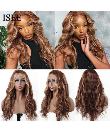 ISEE 24 Ombre 427 Lace Front Wig - 10A Brazilian Body Wave, Pre-Plucked Hairline, 150% Density for Black Women - Buy Online on GoSupps.com