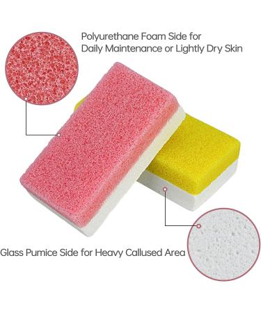 Pumice Stone for Feet - 2-in-1 Callus Remover & Exfoliator Tool - Pack of 6 - Buy Online on GoSupps.com