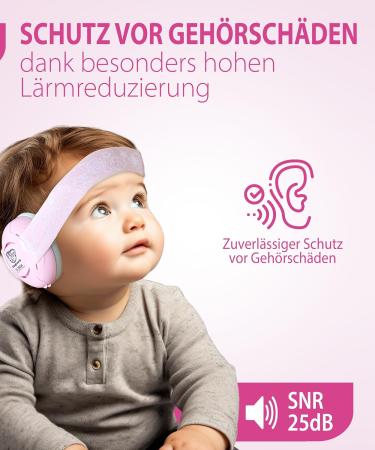 Klang Guard Hearing Protection for Children & Babies - Reliable Noise-Canceling Headphones for Active Families in Ros  - Buy Online on GoSupps.com