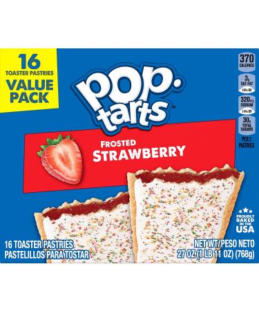 Pop-Tarts  Breakfast Toaster Pastries  Frosted Strawberry  Fun Snacks For Kids (64 Toaster Pastries) - Buy Online on GoSupps.com