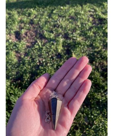 Buy Pyrite Crystal Pendulum - Hexagonal Vintage Meditation Tool for Reiki Chakra & Wicca - International Shipping Available - Buy Online on GoSupps.com
