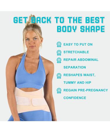 Postpartum Belly Band - Support Belt for C-Section Recovery & Waist Shaping | Best Abdominal Binder for Post Surgery - Buy Online on GoSupps.com