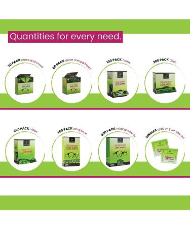 200 Pre-Moistened Eyeglass Cleaner Lens Wipes | Safely Clean Glasses, Sunglasses, Screens, and Lenses | Streak-Free - Buy Online on GoSupps.com