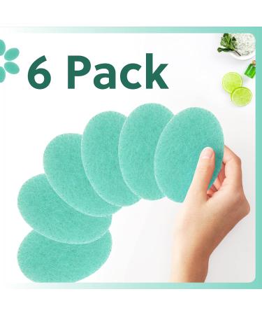 6 Pack Double Sided Body Sponge - Daily Deep Cleansing & Exfoliating Pads for All Skin Types - Buy Online on GoSupps.com