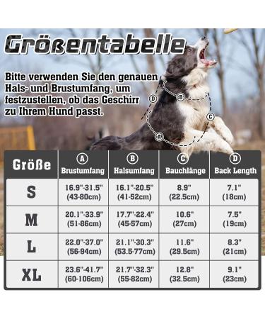 Rabbitgoo XL Dog Harness for Large Dogs | Adjustable Tactical Harness with Handles | Durable & Wear-Resistant | Ideal for Hiking - Black - Buy Online on GoSupps.com