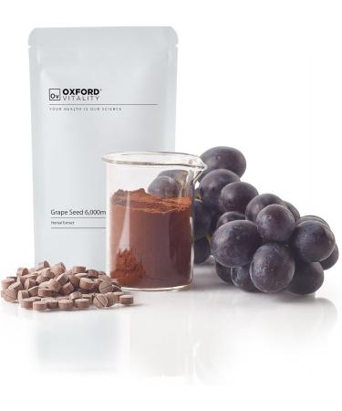 Grape Seed Tablets 6000mg | Antioxidant Vision & Vascular Health Supplement | Oxford Vitality 500 - Buy Online on GoSupps.com