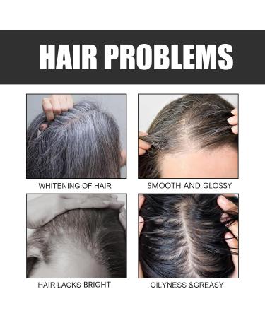  ZLHHRZJX Grey Hair Soap Sesame Ginseng Black Soap Deep Cleansing Shampoo Hair & Beard Soap for Oily Scalp Unisex Use Moisturizing & Volumizing - Buy Online on GoSupps.com