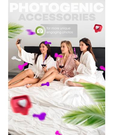 Bachelorette Confetti Pack Straws 15+1 - Bachelorette Party Drinking Straws - Straws Party Pack - Funny Bachelorette Pennis Straws Party Favors - Buy Online on GoSupps.com
