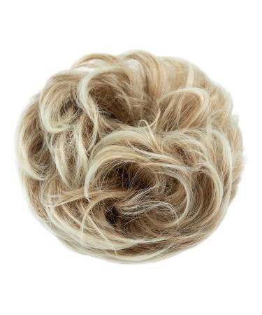 Tess Hair Part with Rubber Band - 55g Honeyblond Light Blonde Synthetic Hair Extension for Large Buns | Women's Hair Tie & Haardutt - Buy Online on GoSupps.com