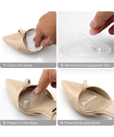 Clear Metatarsal Pads for Women & Men - Pain Relief Cushions for High Heels - Comfortable & Nonslip Design - Buy Online on GoSupps.com