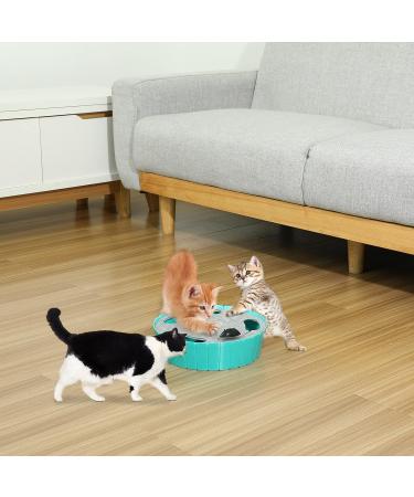 Shop Pawaboo Electric Mouse Cat Toys - Interactive Kitten Fun Safe Play Balls Cat Bed & Scratch Mat - Blue - Buy Online on GoSupps.com