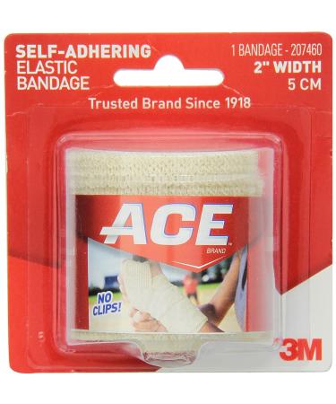 ACE 2" Self-Adhering Elastic Bandage Wrap White