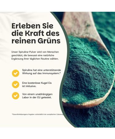  Cupplement Cupplement - Spirulina 150 Grams - Organic - Free Scoop - High Quality Powder - Buy Online on GoSupps.com