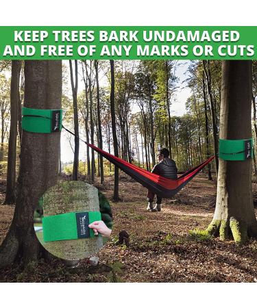 NA Tree Protector Kit for Slacklines - 60 x 6 Tree Guards - Non-Slip Felt Wraps with Anti-Slip Straps - Outdoor Tree Wear for Ziplines, Hammocks, Slackline - Green - Buy Online on GoSupps.com