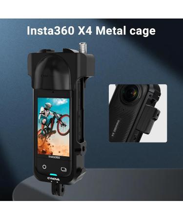 Cynova Insta 360 X4 Multifunction Frame & Accessories | Protective Cover Silicone Lens Cap & Cold Shoes for Insta360 X4 - Buy Online on GoSupps.com
