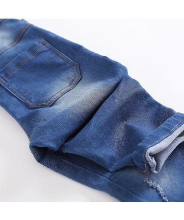 Kidscool Space Baby & Little Boys/Girls Water Washed Ripped Soft Denim Overalls 3-4 Years Light Blue-2006 - Buy Online on GoSupps.com