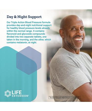 Life Extension Triple Action Blood Pressure 2 Pack - 30 Vegetarian Tablets Each - Buy Online on GoSupps.com