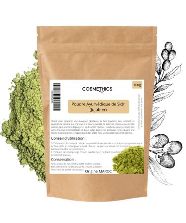 Ayurveda powder from SIDR (Jujube) 100g Cosm'ethics 100% Natural cleaning The scalp rests volume and shine.