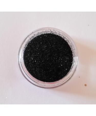 New Nail Art Glitter Powder Black Glitter 3g Jar Powder Dust Powder Glitter Insert for Incorporation into Gel Nails Nail Design