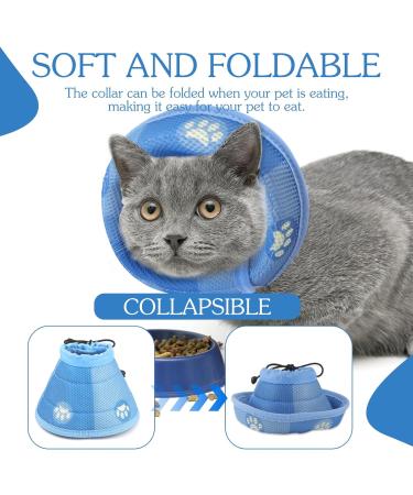 Halskrause Cat Protective Collar - Adjustable Soft Recovery Funnel for Cats | Post-Surgery & Injury Care (M) - Buy Online on GoSupps.com