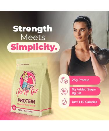Pin Up Girl Whey Protein Isolate Powder Bundle | 25g Protein Per Serving | Premium Diet-Freindly Formula for Women | Low Carb Fat Free No Added Sugar | Vanilla & Chocolate - Buy Online on GoSupps.com