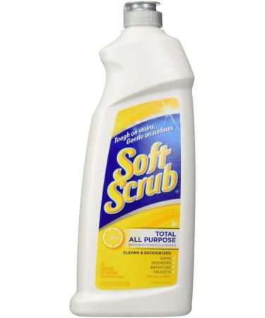 Soft Scrub Cleanser, Lemon, 24 oz-2 pk 1.5 Pound (Pack of 2)