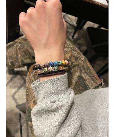 Elastic Lava Stone Bracelet with Rosehip Oil - Essential Oil Diffuser for Aromatherapy - International Shipping - Buy Online on GoSupps.com