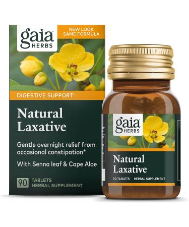 Gaia Herbs RapidRelief Natural Laxative Tablets 90 Count - Pack of 2 | Fast-Acting Constipation Relief - 180 Tablets Total - Buy Online on GoSupps.com