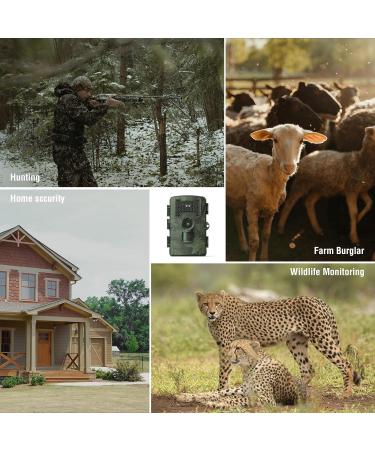 Buy Aomiun 36MP Wild Camera | 1080P Motion Detector & Night Vision | IP54 Waterproof Hunting Camera with 34 Infrared Lights - Buy Online on GoSupps.com