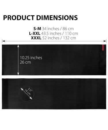 ORTONYX Premium Umbilical Hernia Belt for Men and Women - 10.25 Abdominal Binder with Support Pad - Black OX5241-10-3XL (52-70) - Buy Online on GoSupps.com