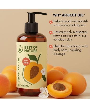 Best of Nature 100% Pure Apricot Oil Lightweight Massage & Body Oil Unscented Moisturizer for Hair Skin Face Ideal Carrier Oil for Essential Oils Half Gallon (64 fl oz) 64 Fl Oz (Pack of 1) - Buy Online on GoSupps.com