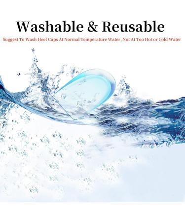 Gel Silicone Heel Cups for Plantar Fasciitis Relief - Pain Relief Inserts for Men & Women | Sore Feet & Bone Spurs Treatment (1 Pair - Buy Online on GoSupps.com