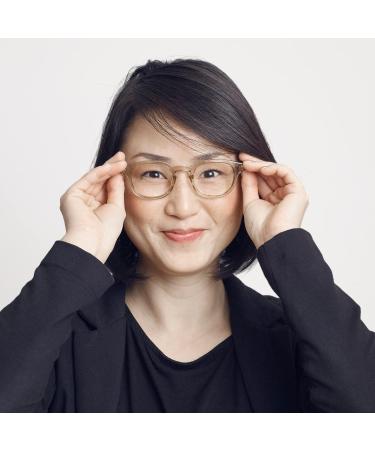 High-Quality Sustainable Reading Glasses +2.5 - Olive Round - Flexible Design for Men & Women - Danish Eco-Friendly Choice - Buy Online on GoSupps.com