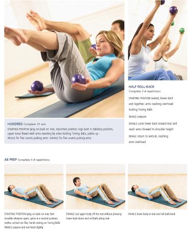 STOTT PILATES Toning Ball Blue 2lb - Premium Quality Fitness Equipment - Buy Online on GoSupps.com