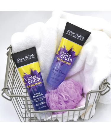John Frieda Violet Crush Purple Conditioner for Blonde Hair - 16 Fl Oz | Best Purple Conditioner for Blonde Hair | International Shipping Available - Buy Online on GoSupps.com