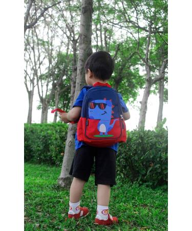 POWOFUN Kids Toddler Preschool Travel Backpack - Cute Cartoon Waterproof Daypack (Dinosaur Red) - Buy Online on GoSupps.com