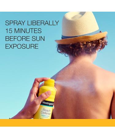 Neutrogena Beach Defense Sunscreen Spray SPF 30 - 8.5 oz | Water-Resistant, Broad Spectrum, PABA-Free, Oxybenzone-Free, Fast-Drying Sun Protection - Buy Online on GoSupps.com
