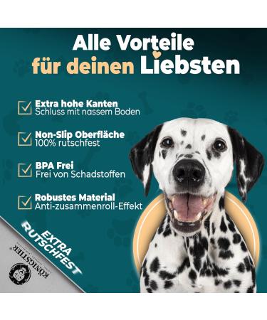 K nigstier Non-Slip Bowl Pad for Dogs & Cats | 100% BPA-Free Silicone Feeding Underlay - Large 48x30 cm - Buy Online on GoSupps.com