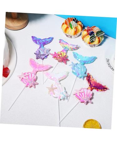 Artibetter 12 Pcs Cake Decoration Mermaid Picks for Cake Under The Sea Cake Picks Sequin Mermaid Cupcake Topper Mermaid Tail Cake Toppers Mermaid Party Supplies Paper Cup Happy Birthday Cloth As Shownx2pcs mediumx2pcs - Buy Online on GoSupps.com