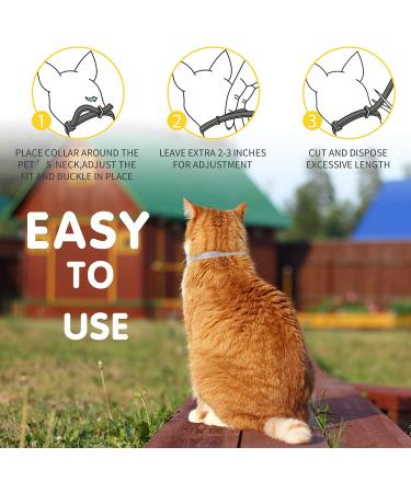 2 Pack Natural Collar for Cats | 8 Months Protection | Adjustable, Waterproof, & Includes Comb | One Size Fits All - Buy Online on GoSupps.com