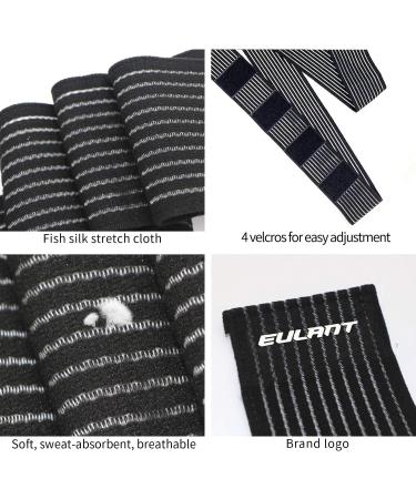 EULANT 2pcs Sports Compression Bandage for Arm Elbow Hand Calf Ankle Wrist Knee - 90cm Length - International Shipping Available - Buy Online on GoSupps.com