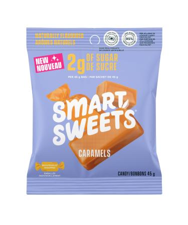 SmartSweets Soft Caramels 45 gram pouches (pack of 14)