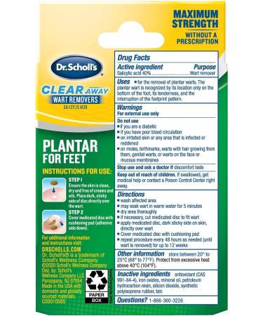 Dr. Scholl's Clear Away Plantar Wart Remover for Feet - 24 ea (Pack of 24) - Buy Online on GoSupps.com