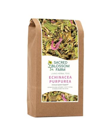 Echinacea Purpurea, Organically Grown in Wisconsin | 7.0 oz | 99 Servings | Sacred Blossom Farm | Wisconsin-Grown Herbal Tea & Medicinal Herbs | Loose Leaf | Regenerative Farming | Single Source
